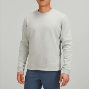 Lululemon French Terry Oversized Long Sleeve Crew Pullover Seal Grey Size Medium